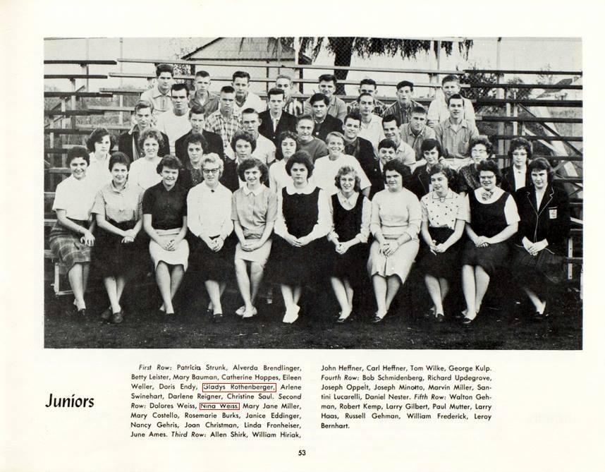 Judi Lucarelli Vance, C.s. Lucarelli, from the 1960 Boyertown High School Yearbook. Your dad is second row from the top, second from the right.