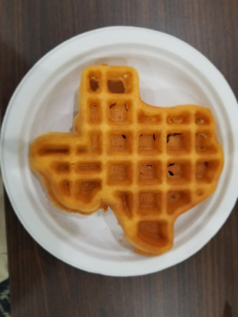 You know you're in Texas when your waffle looks like this