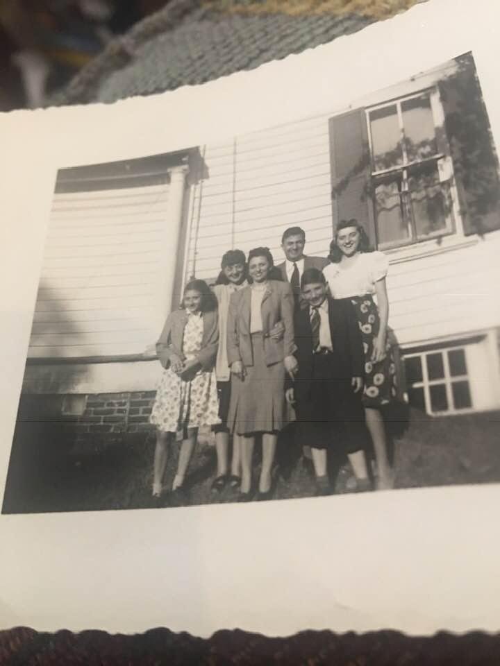 This isn’t very clear but you can prob recognize most/-
Joennette. Mina (my mom). Annette Zurlo Oscar Rossi You me.