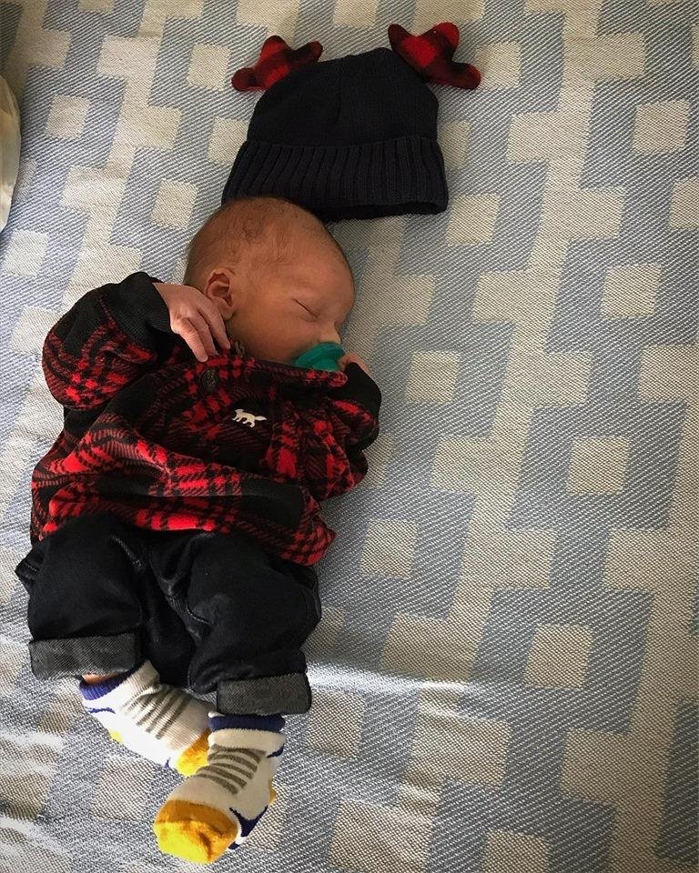 On his way home with Mom and Dad...Can't wait to meet you Hendrie..know you and Grandpa will become great friends.. just like your sister and brothers..