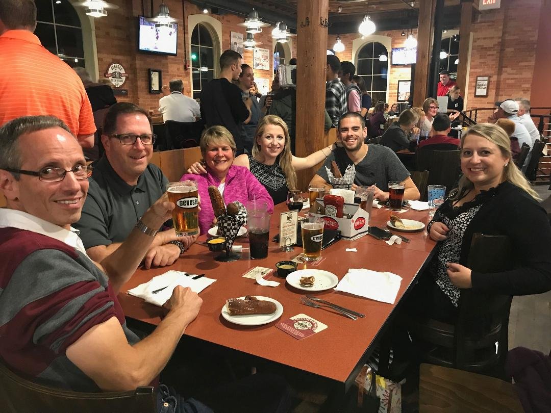 Dinner with the fam in Rochester.
