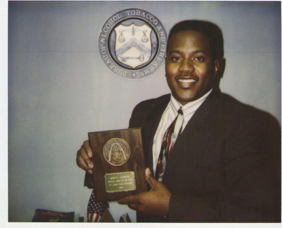 Receiving "Special Agent of the year"