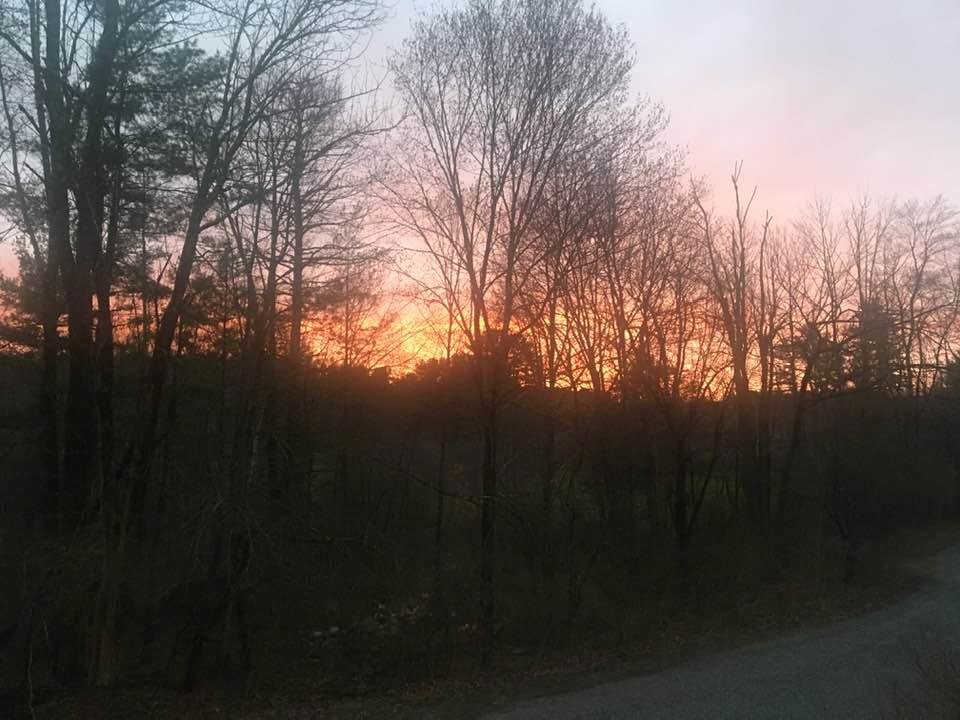 Saturday started with snow and ended with this