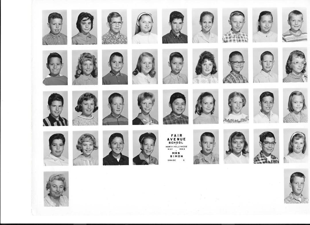 This is my 5th grade class when we lived in North Hollywood, Ca.
I'm sure my friends and family will see which one I am.