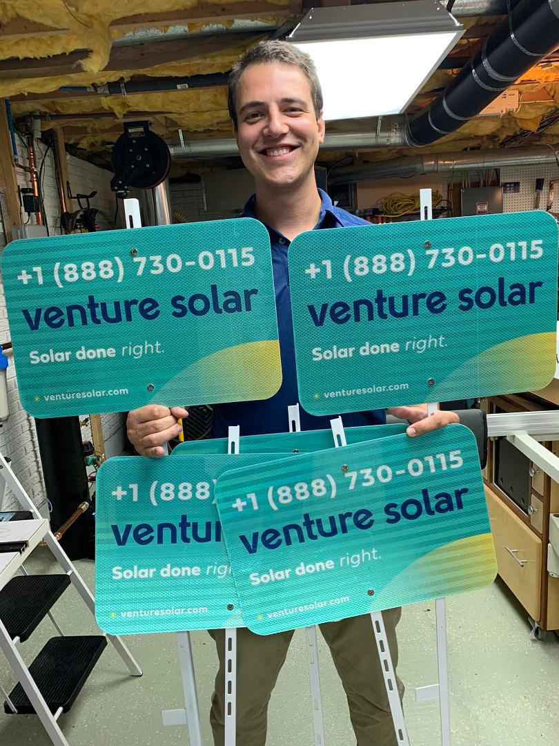Mother and son night putting signs together for this weeks closings. If you are are interested in Solar, reach out to Matt 508-536-8333.