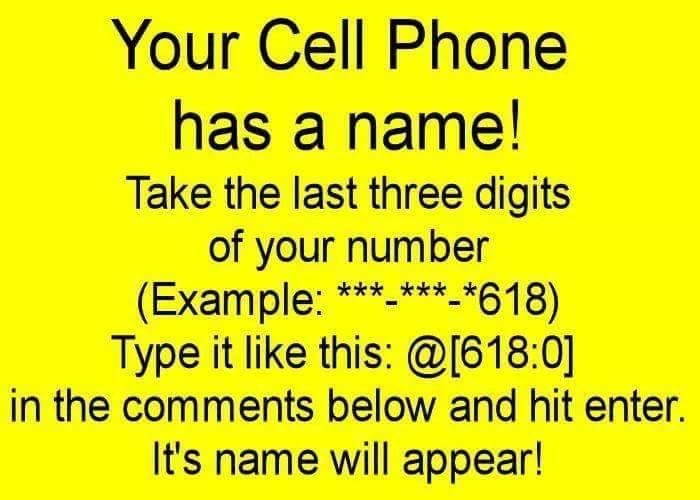 My cell phone name is Priscilla Chu.
Try it