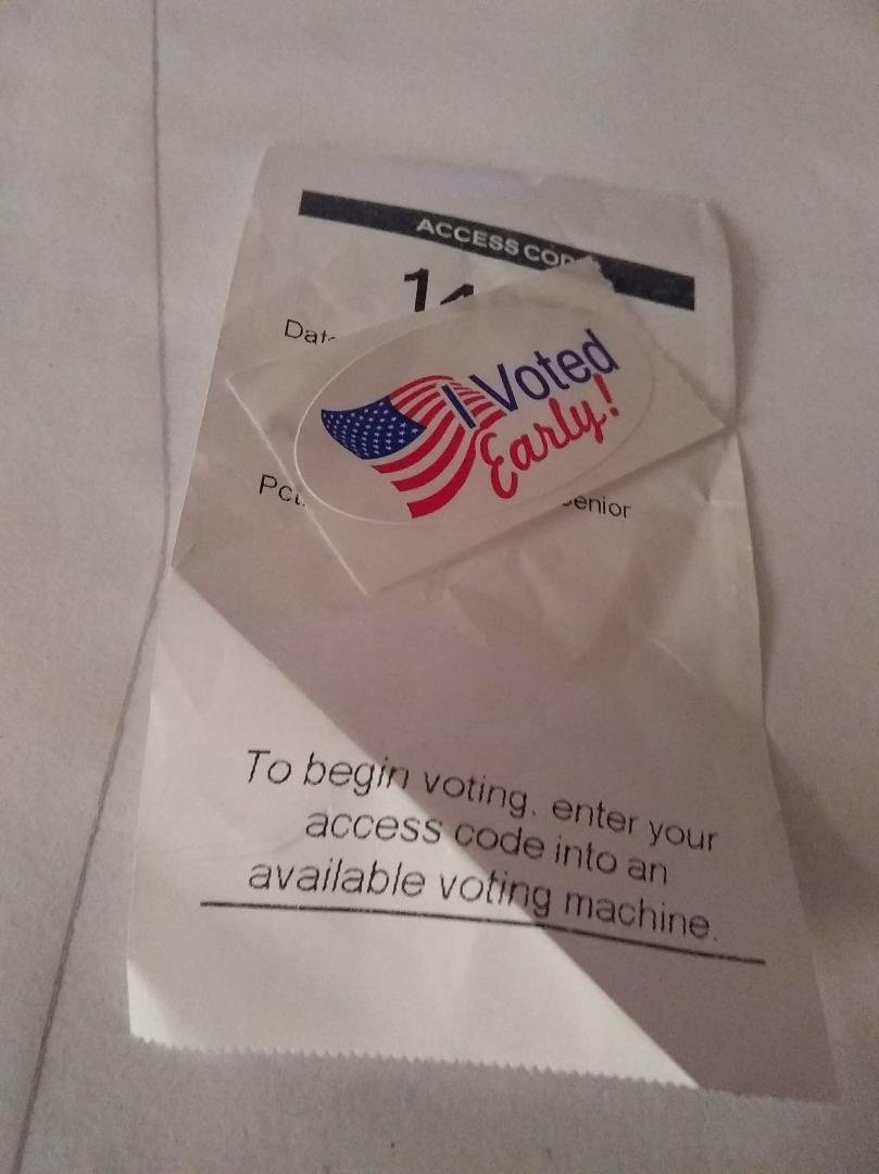 Early Voted! God Bless America!🇺🇸🇺🇸🇺🇸
