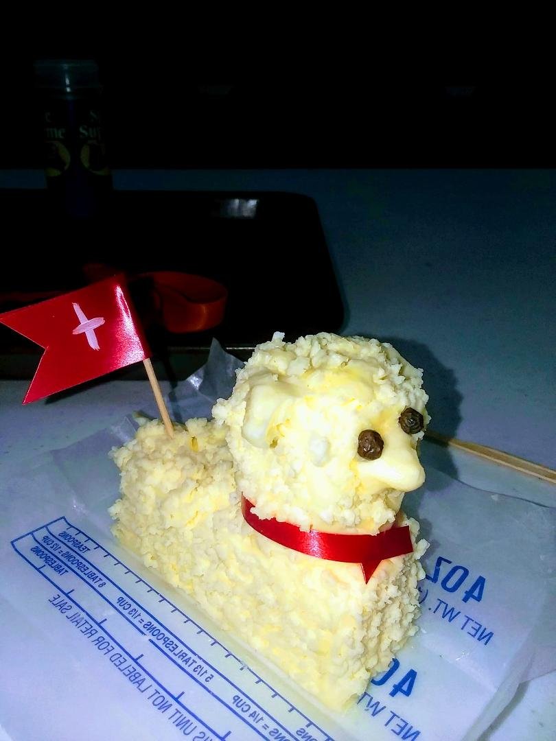 Made butter lamb at seniors