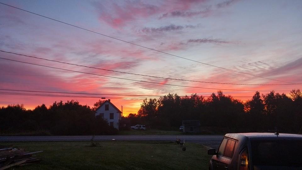 Beautiful skies to start my 54th year of life.
