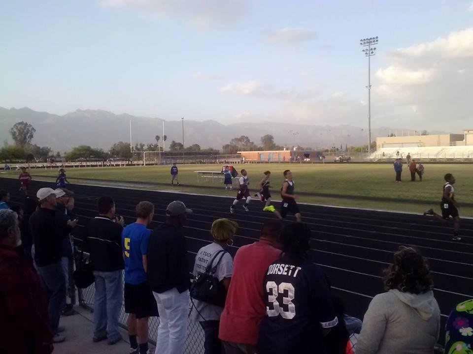 James in the 400 meter. Maybe 3rd???