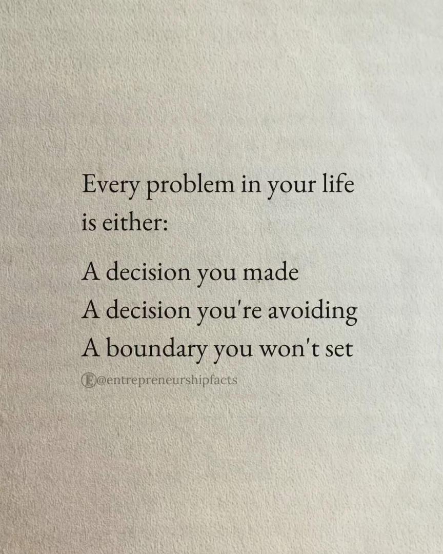 The solution to your PROBLEMS it’s YOU , the problem it’s YOU, the ANSWER it’s YOU ‼️‼️