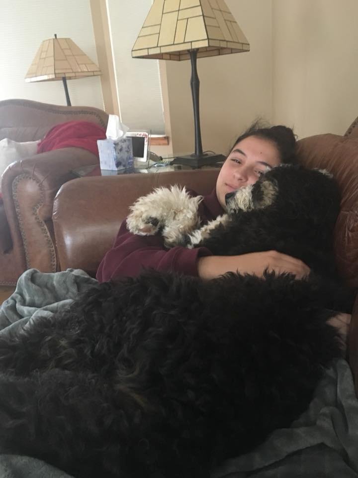 A girl and her dog!!