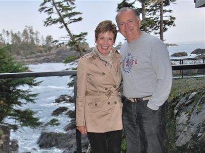 Toby and Sue at Black Rock Resort in Ucluelet