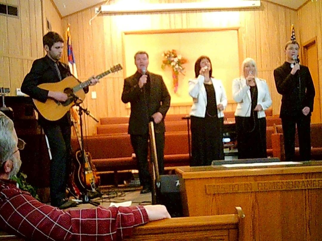 I went to my sister's house near Mineola. After we ate catfish at an excellent restaurant at Lindale, we went to a Baptist Church at Alba to see and hear the Chuck Wagon Gang. Jeremy, who played guitar and sang bass, left