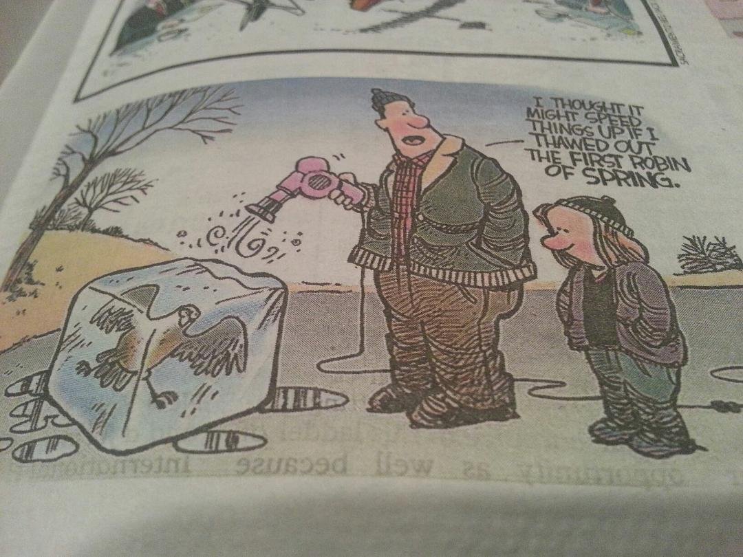 A couple of global warming agents on the job.