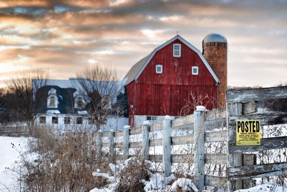 My favorite winter at the farm photo taken by my husband, John. Celebrating NYE here with just the two of us this year. Happy 2017 everyone. #lovemyhusband