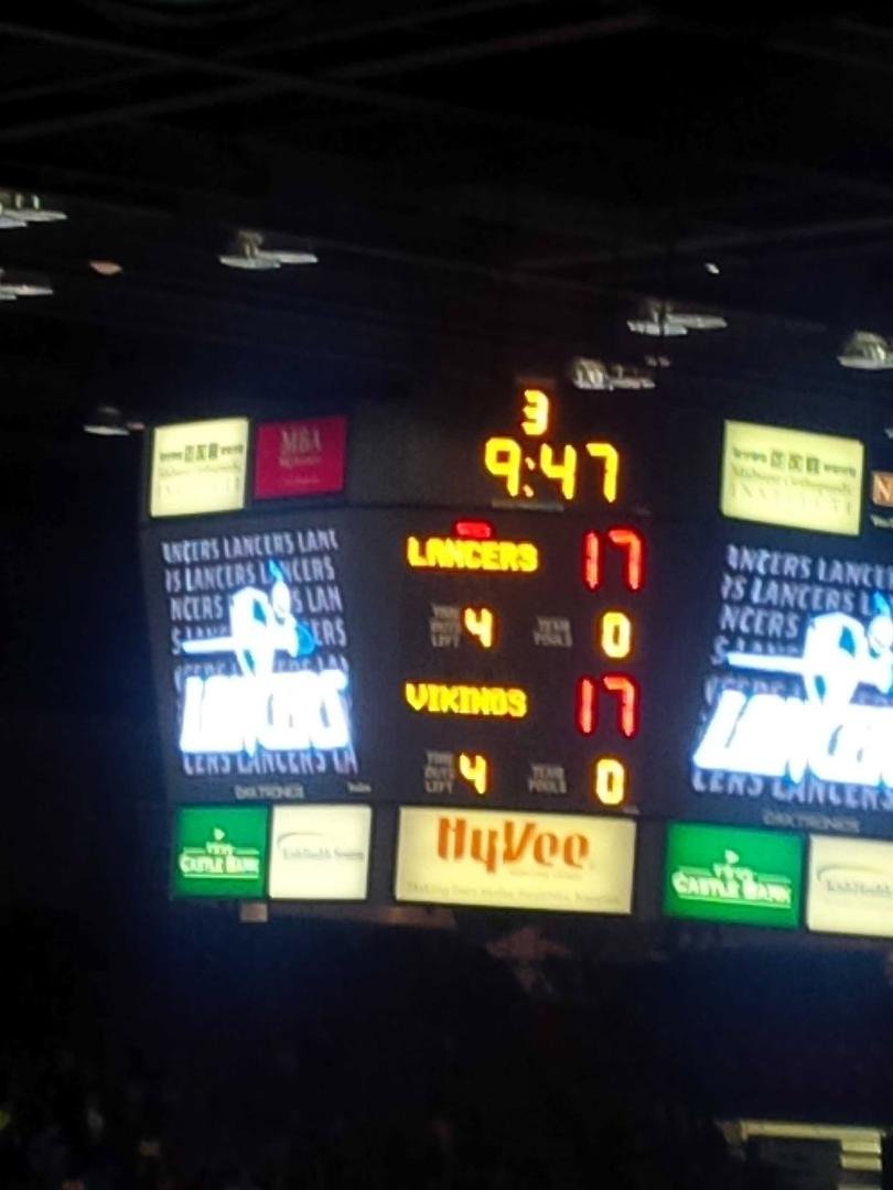 1/2 time score