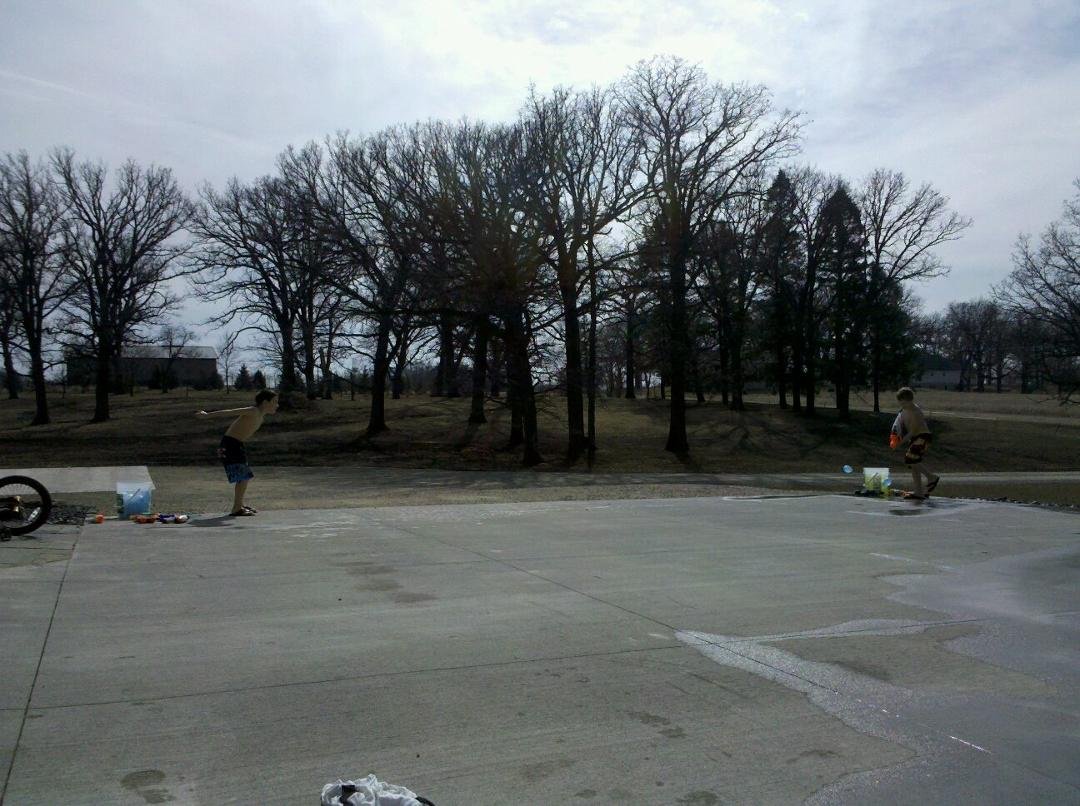 How about spring break & a water balloon fight too.
(Check out the blue balloons in the air by Matthew Tweeten.)