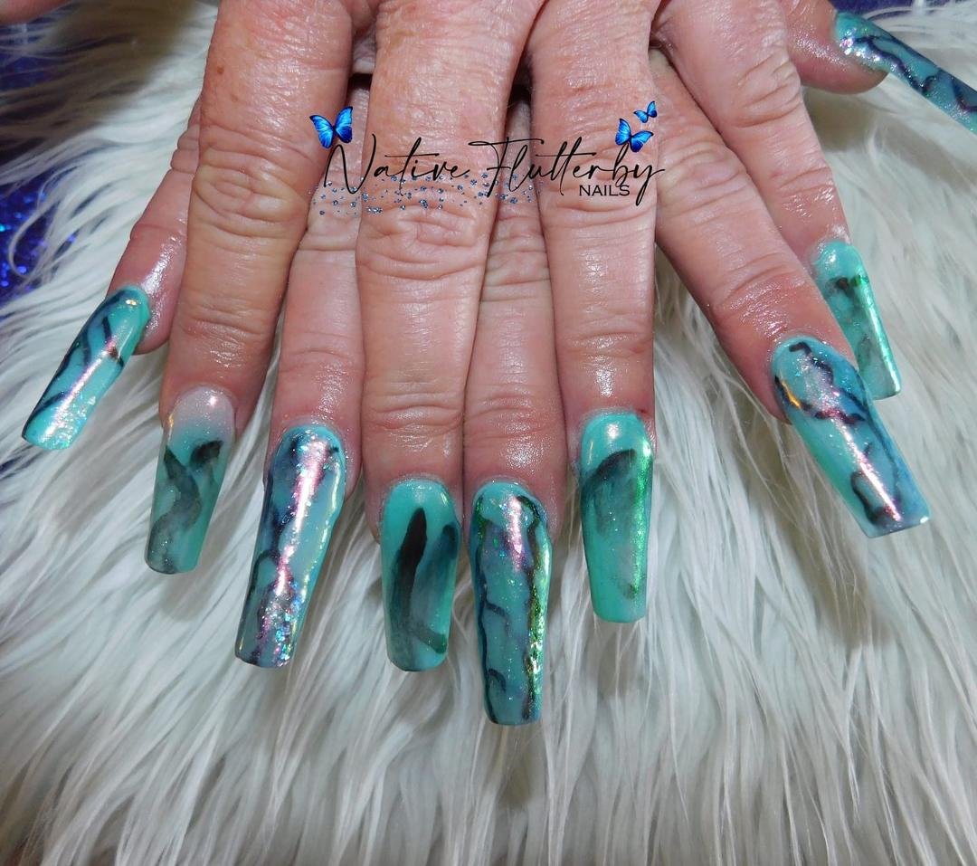 Got my nails done by my daughter.