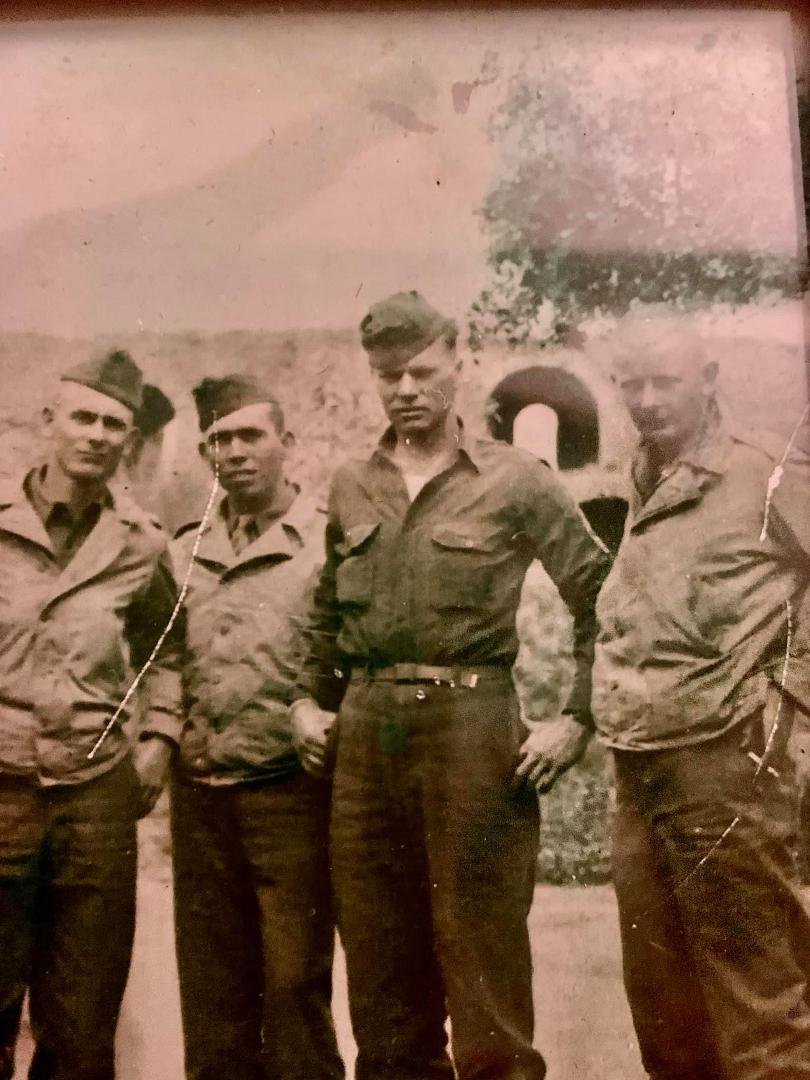 Tall guy is my dad I’ll Bill Ford wwii