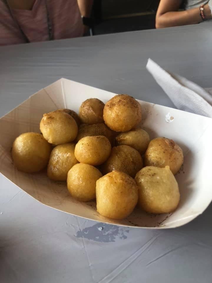 Best part of the festival loukoumathes. Honey balls. Yum