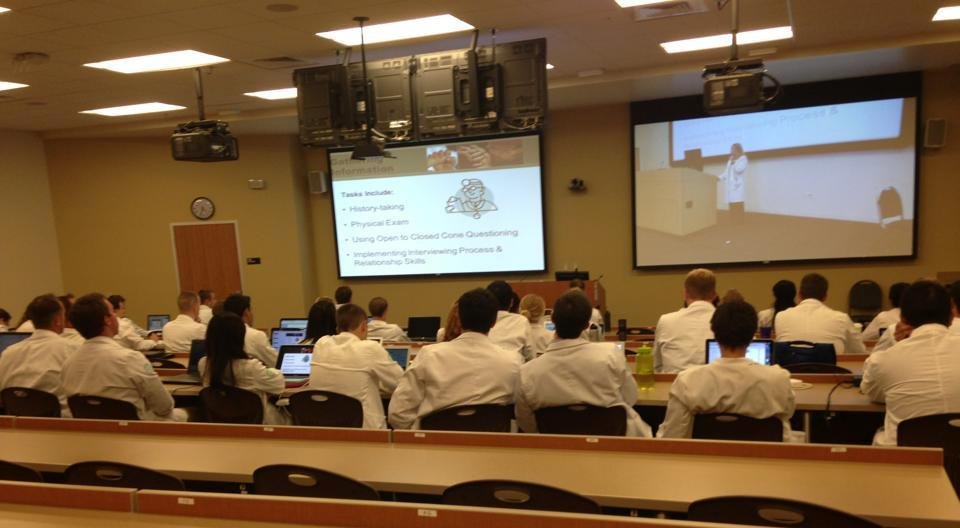 First day of class for our new med students! Good bunch of young men and women!