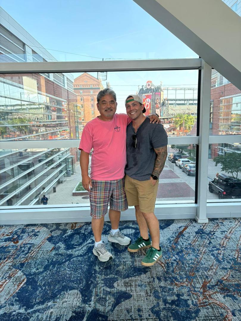 Met up with my long time Marine brothers son, Matheau Valdez in Baltimore…I’ve been great friends with his dad Manuel Valdez, since 1981!! And last time I saw Matheau was when he was a toddler! Now he is grown and serving o