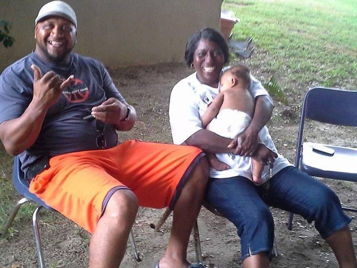 Me and hubby, at a family cook out