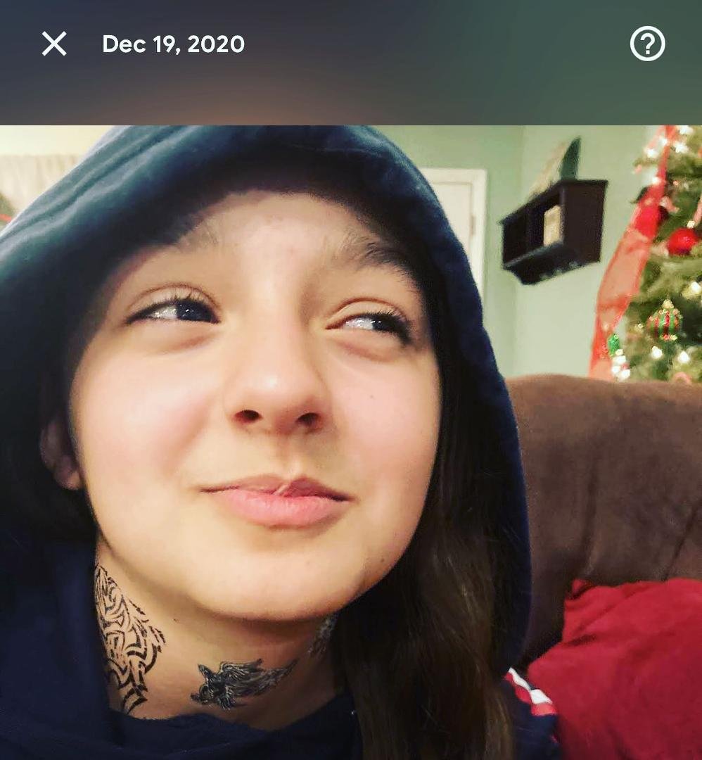 2020 Christmas, Mikaelah got some neck tattoos.