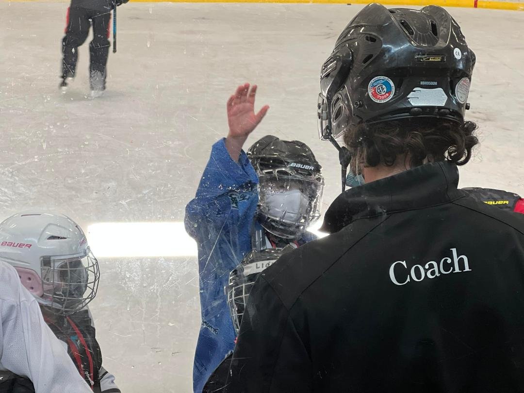 Carrying on the tradition of the Tampa Bay Junior Lightning and the Tampa Bay Stars hockey clubs… Coach Andy and Atticus (age 7) on the ice. Following in the footsteps of Coach Nigel Kirwan, Coach Roy Long and all the other