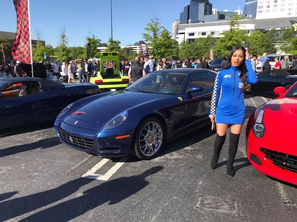 My Ferrari 612, and an admirer...