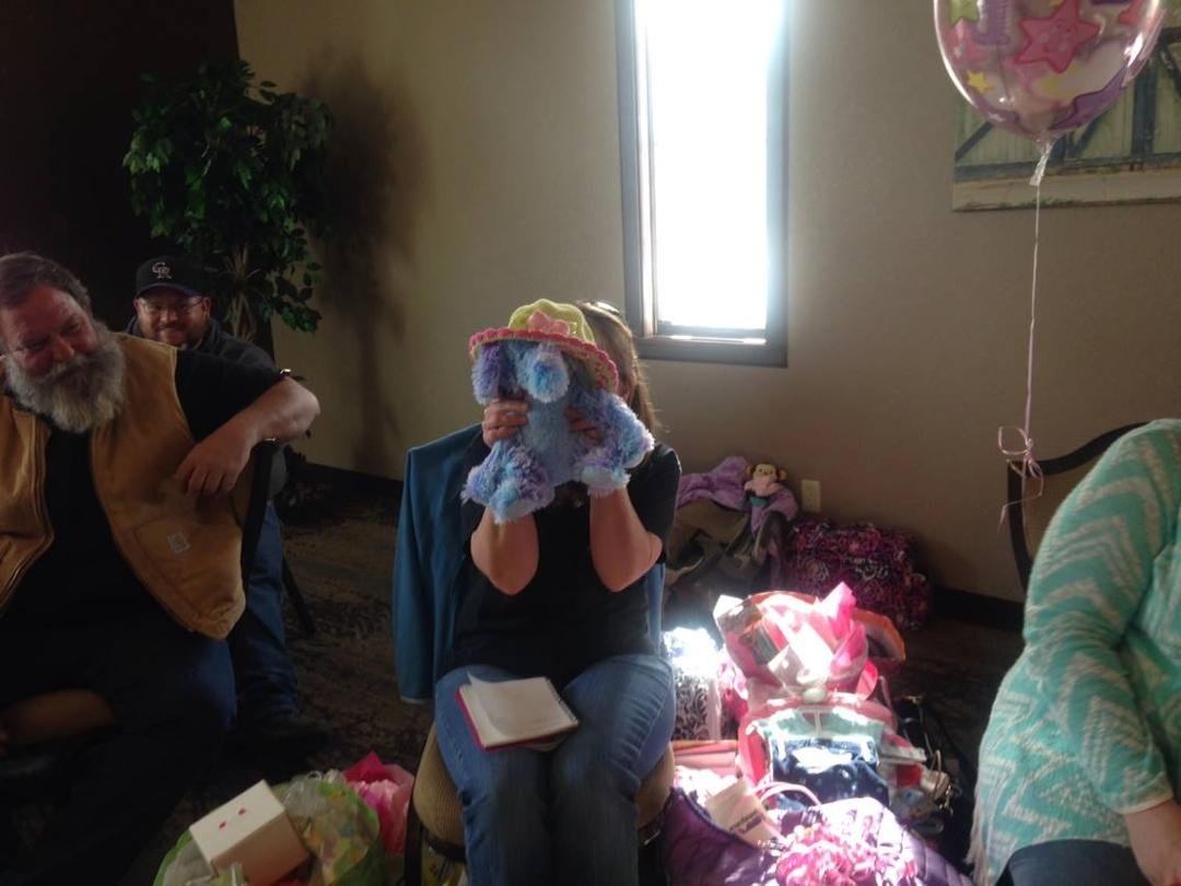 Lisa at Missy's Baby shower