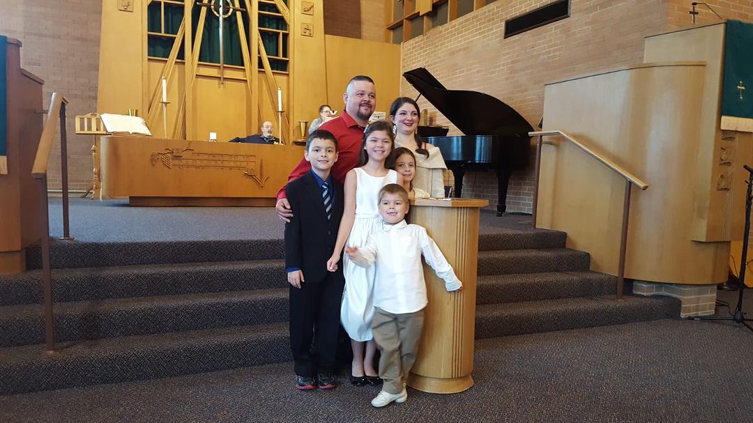 All the grandchildren were baptised today.