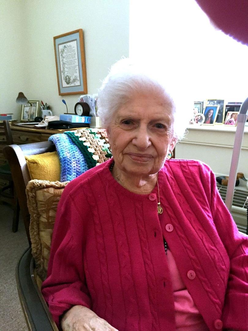 Today is my Aunt Lucy's 99th Birthday! She is an amazing woman and she looks terrific. This picture was taken 2 days ago!