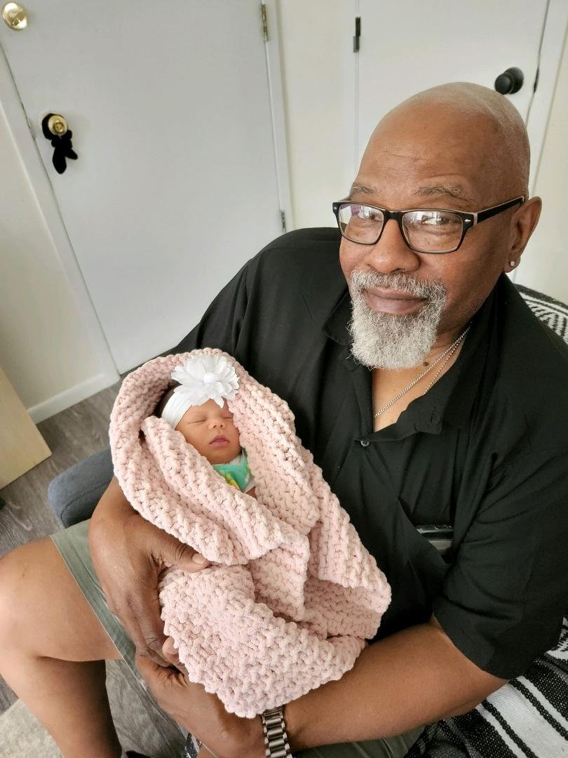 My beautiful granddaughter Solina. What an angel. Thank you God for this blessing 🙏🏿😇