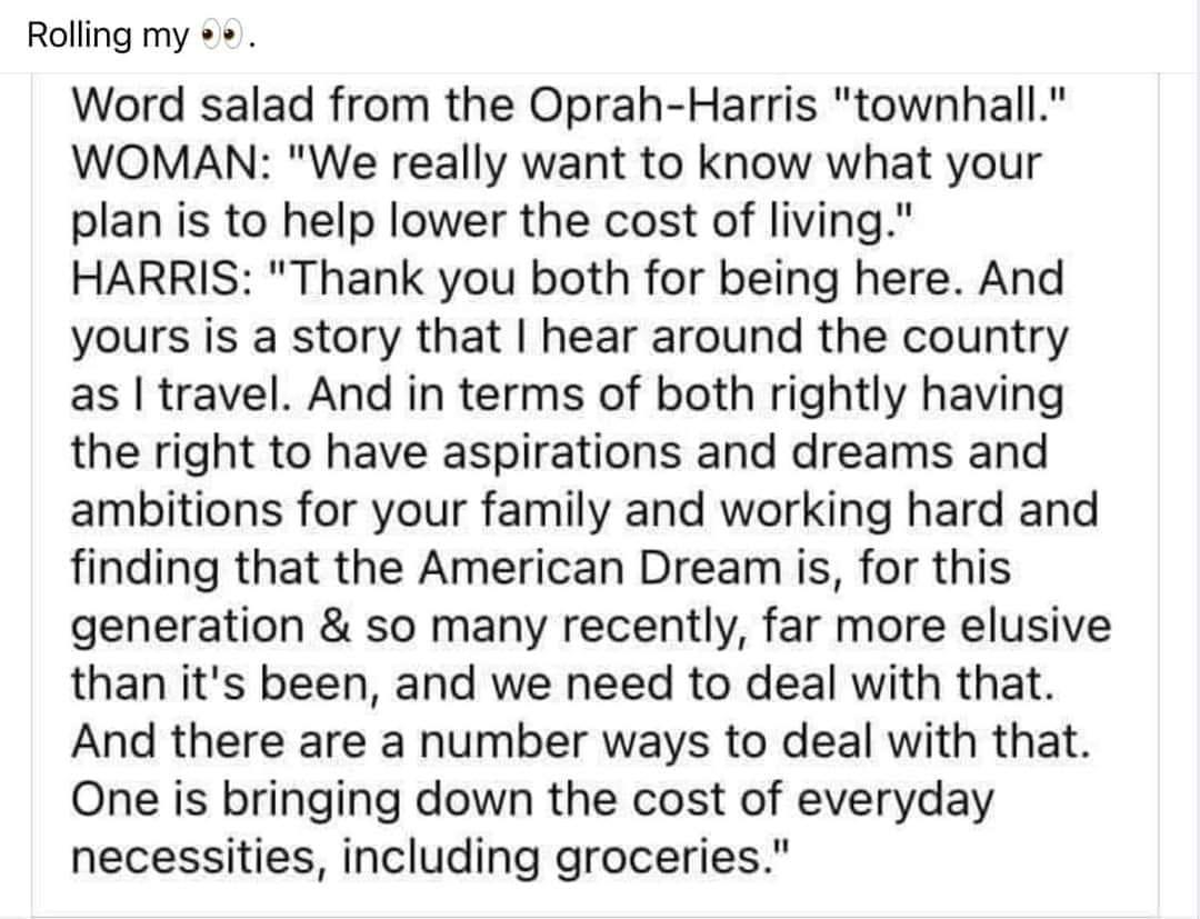 Is she for real or drunk. What a mouthful of absolute incompetent nonsense.