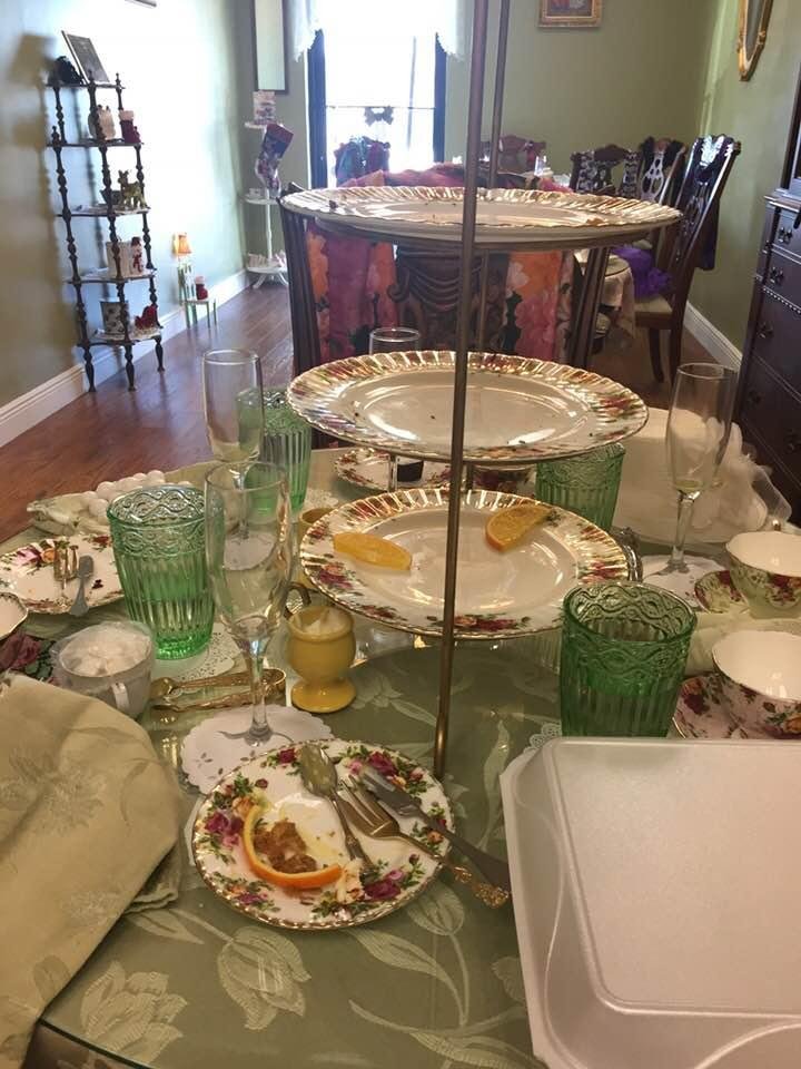 High Tea aftermath...