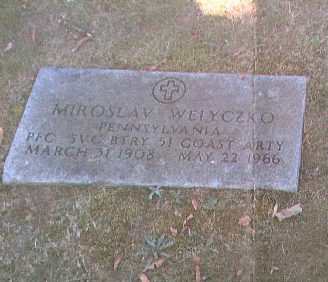 Miroslav Welyczko's marker.
