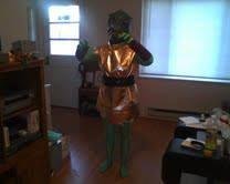 Here's a photo of my version of the Gorn. It won 2nd place at a Sci Fi Convention last year.