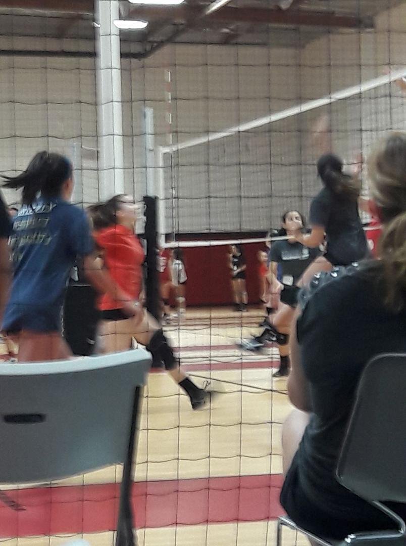 That's my baby on the right up in the air she's tiny bit mighty