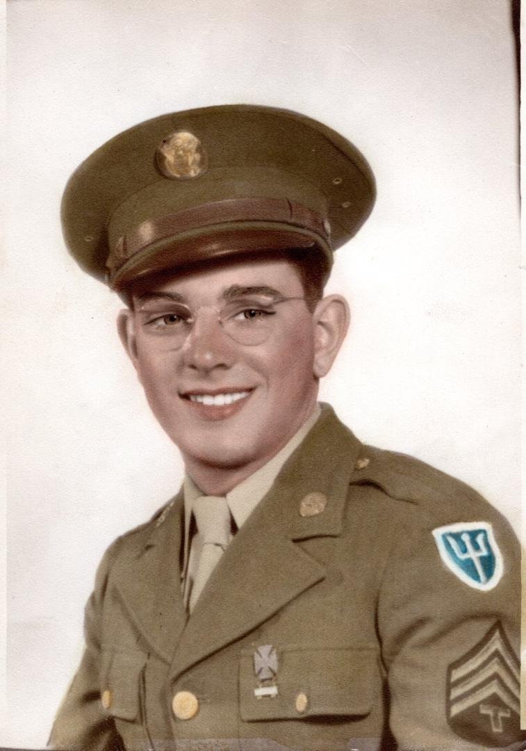 My father. Dominic Serio Sr. WWII combat veteran 1943-1946. European and American Theaters.