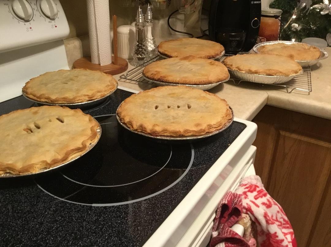 Xmas game meat pies all ready