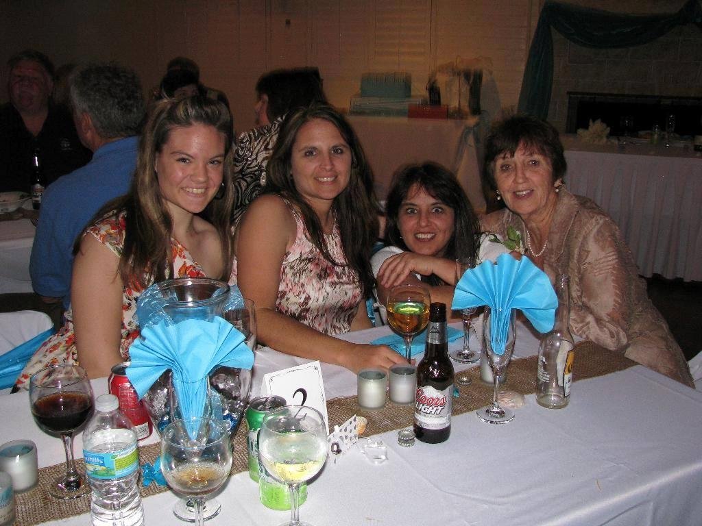 I just found this picture... It was taken at my Son Steven and Lesley's Wedding in 2012.. This is Three Generations in our family!