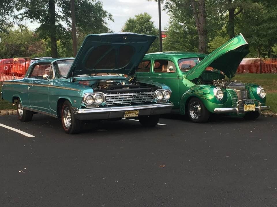 Bergenfield high school at Lead East my 1940 Ford class of 64 and Joe Cantamessa class of 1966 1963 Chevy 409