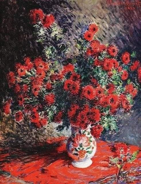 📜Red Chrysanthemums
🕰️1881
🖌️Claude Monet
