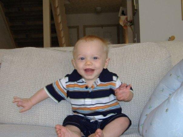 My grandson Ian Andersen. He was a preemie, and really struggled to survive. But he has the Hackett genes, and he's a toughie. He looks like my wife Theresa's late father.