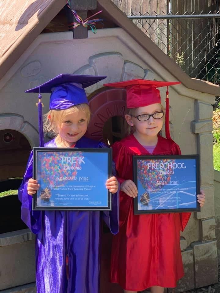 Stasia is off to Kindergarten :( Abby one more year :)