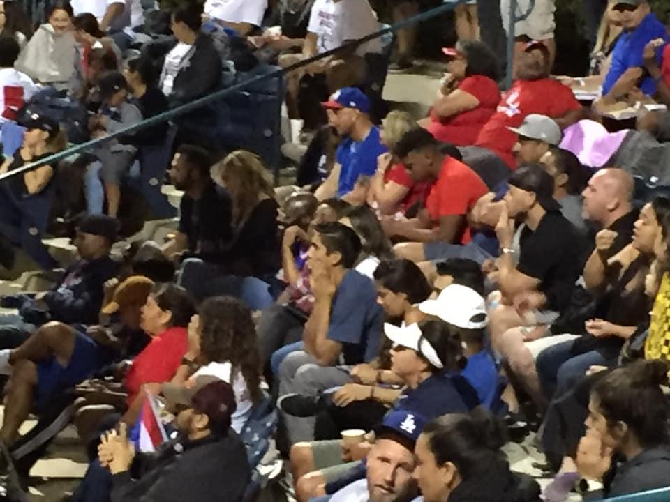 Puerto Rico 🇵🇷 fans waiting for another run and the cutest fan in the house!!