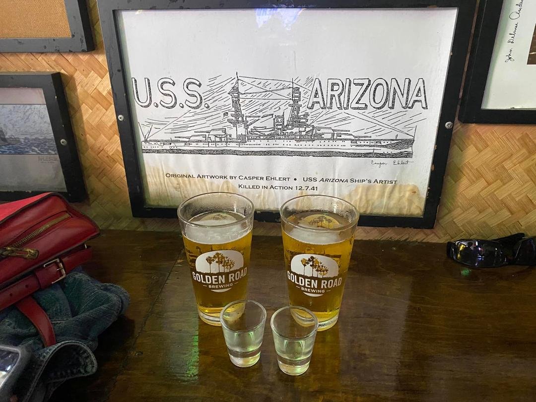 The official bar of the USS Arizona!
