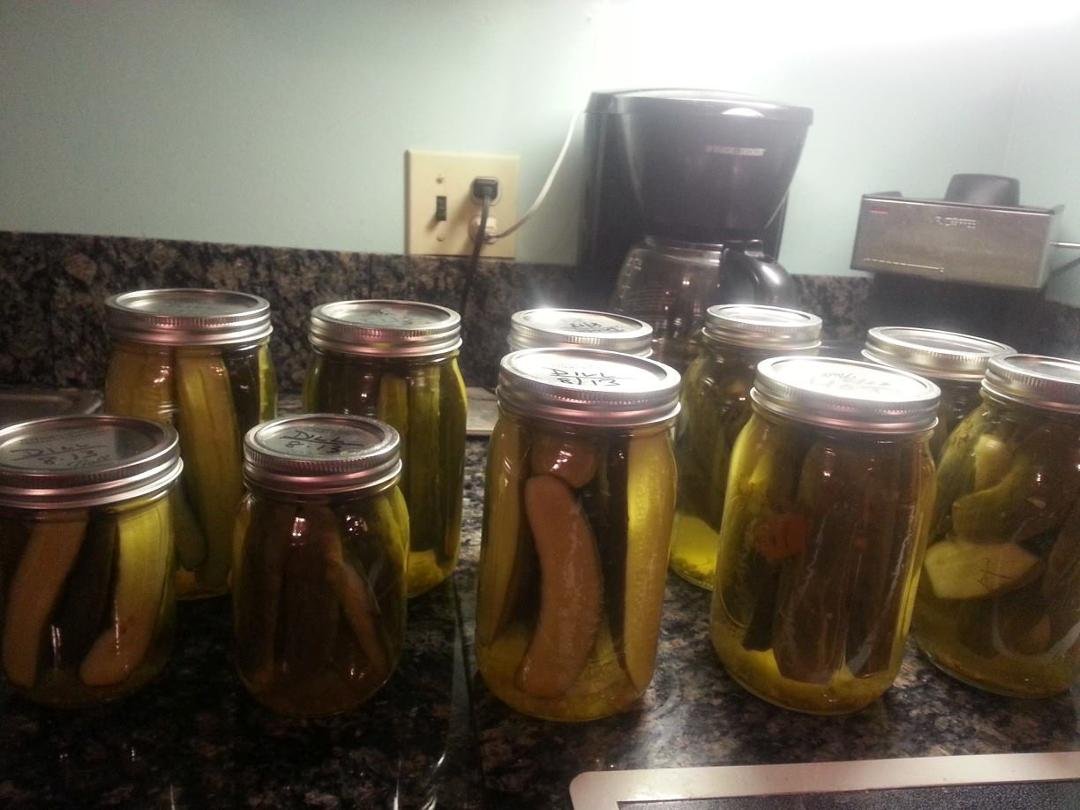 He grew them and he canned them. Great job Danny!